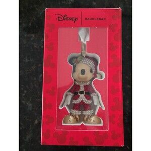 BAUBLEBAR Disney Christmas Santa Holiday Mickey Mouse Bag Charm Keychain New